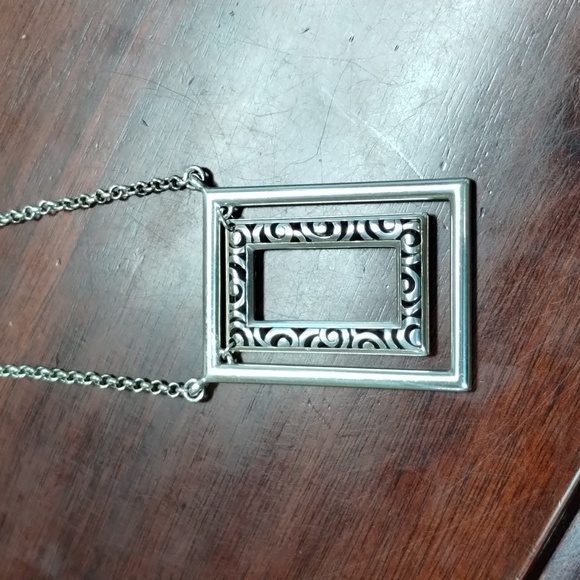 Brighton Silver Frame Pendant Necklace - Picture 2 of 6